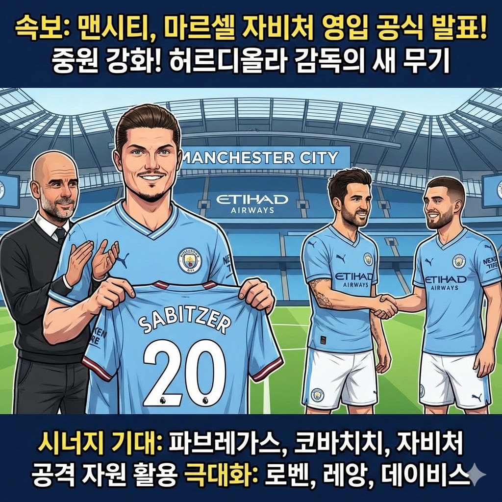맨시티, 자비처 영입! 중원 판타스틱4 완성?